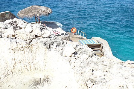 Place to Relax on the Cliff of Negril Jamaica
