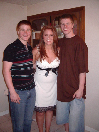 Jess and her little bros on prom