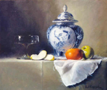 "Chines Jar" oil on linen, S.J.Parrish