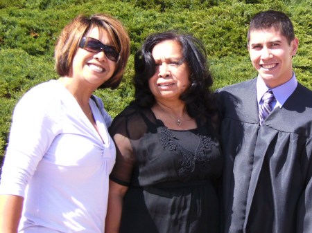 Me, Mom & Mark - after graduation