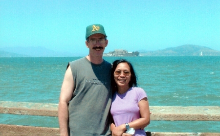 steve and lorna at fisherman's wharf san francisco