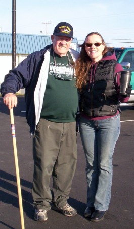 WWII walking stick dad and di