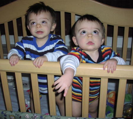 Andrew & Alex Jumping on the Bed