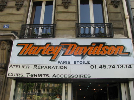 Harley Davidson, Paris France