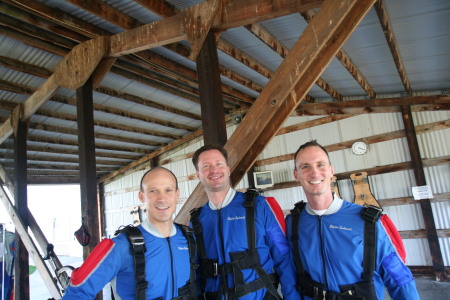 Skydiving with friends