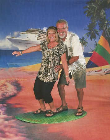 Carol and I on a cruise 2011