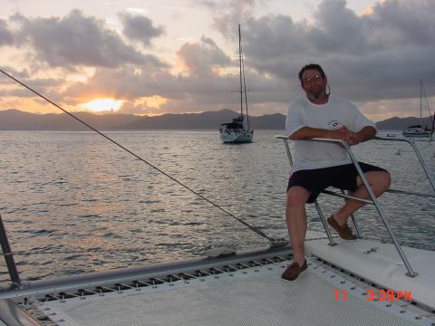 Me on bow at BVI