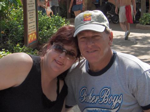 Gayle and I at Busch