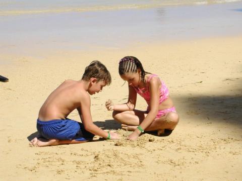 Kids in Cozumel