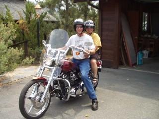 Laney and Allan on his Harley2