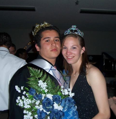 Prom Queen Crystal with her King