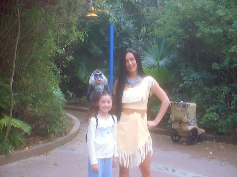 W/ Pocahantas at Animal Kingdom