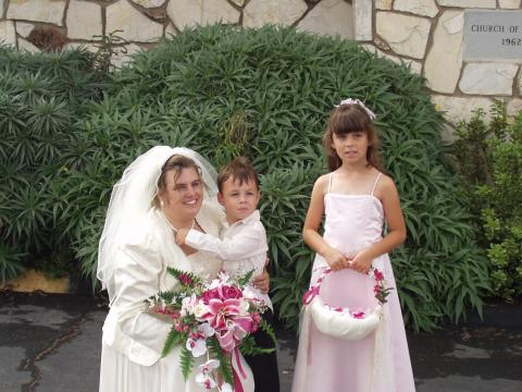 son & flower girl