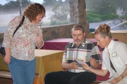 amber and ruth martin (ruth's husband in center)