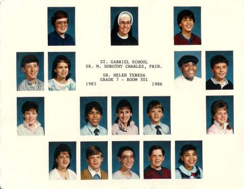 Grade 7 Class of 1985-1986