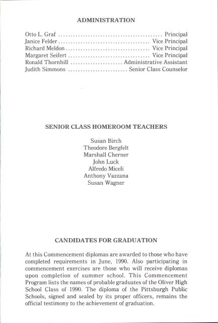 Commencement Program Page 7