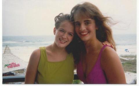Rebekah and Patrice 1993 Senior Trip!