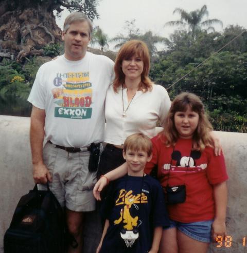 kids and us at disneyworld