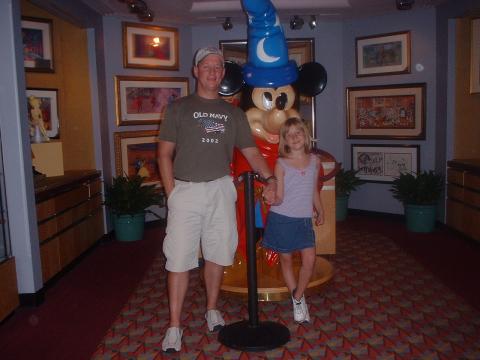 Dad and Linda at Disney