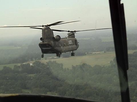 flight in the chinook