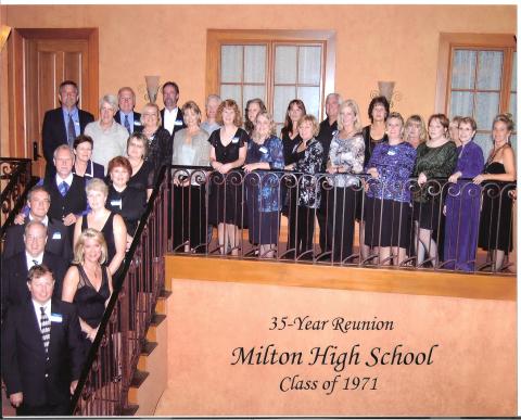 Milton High School Class of 1971 Reunion - Past Reunions