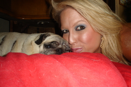 My first "baby" Pugsley and myself