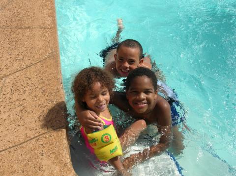 My son Malik on the right , and cousins!
