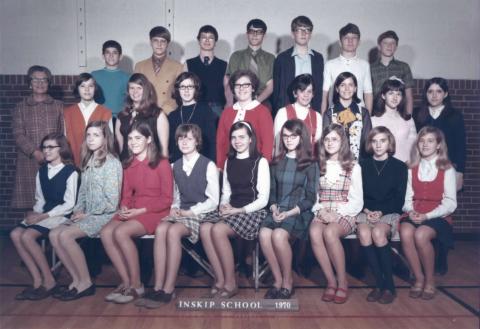 Mrs.Edison,s 8th Grade 1970