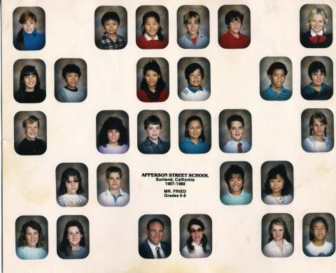 Mr. Fried's class picture- 1987/1988