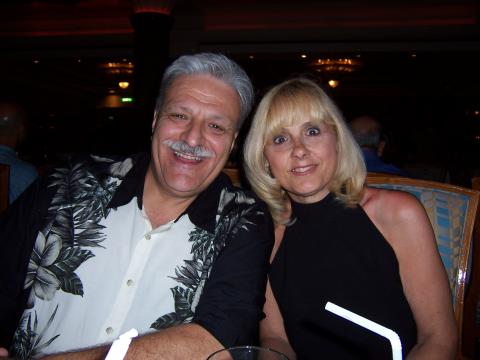 Charlie and wife Nila on cruise