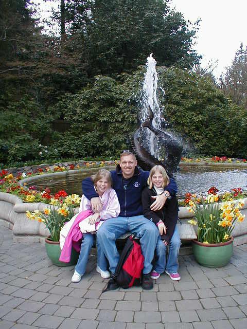 Vanessa, Donald, and Lorene Butchart Gardens Victoria Canada March 2005
