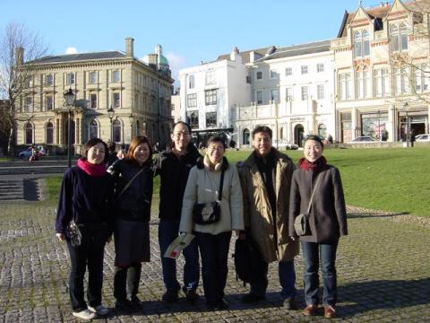 With Colleagues and Students in Exter,UK