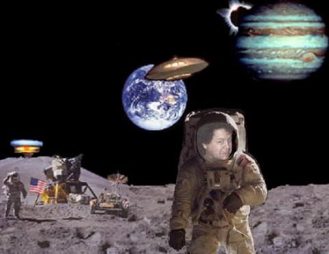 Dan on the Moon