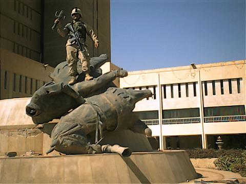 On Saddam's Statue