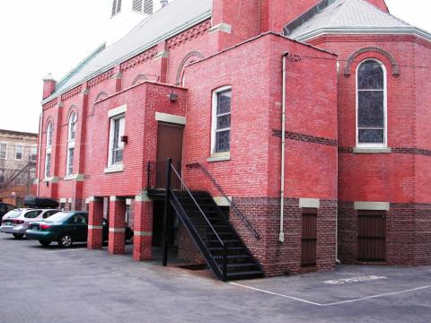 SJC Church from Schoolyard-Jan 2008