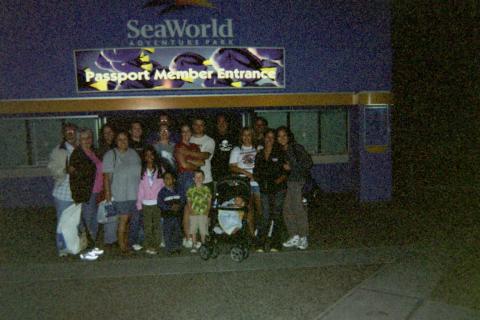 The Bojorquez Family at Sea World San Diego.