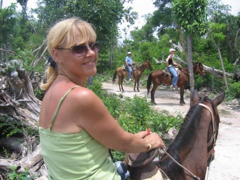 Horseback riding in Cozumel Mexico