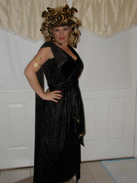 Me as Medusa at Halloween 2003