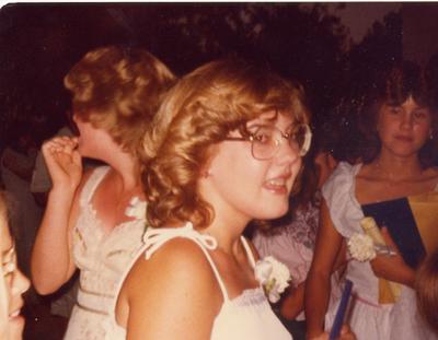 Graduation 1979:  Kim, Daylene and Becky
