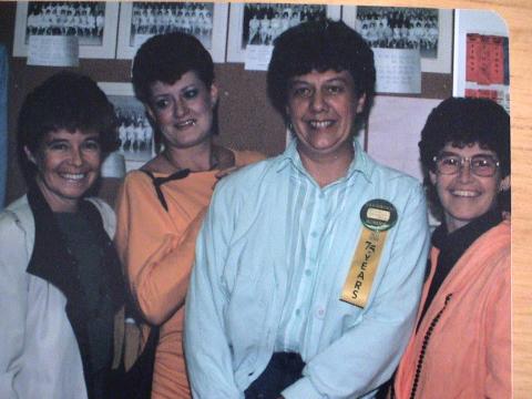 Linda, Myrna, Bonnie & Sharon 1986