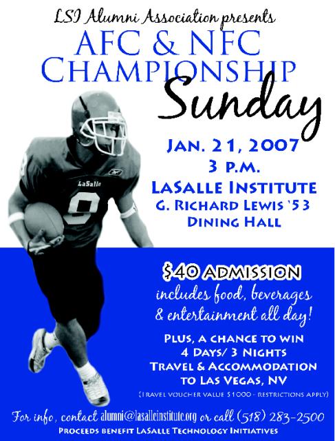 LSI: AFC/NFC Champ. Sunday Party 1/21/07