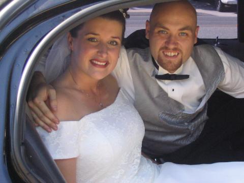 Rod and I in the Limo