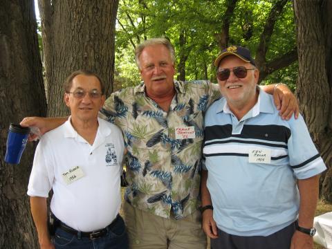 Tom Rudnik 1956, Frank Jaminet 1956, Ken Recor 1954