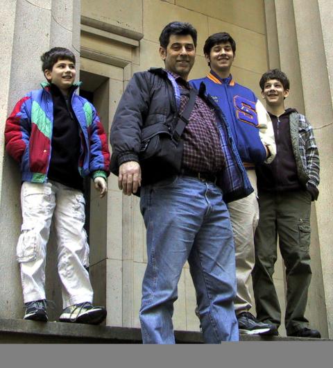 My boys and I in New York 4/02