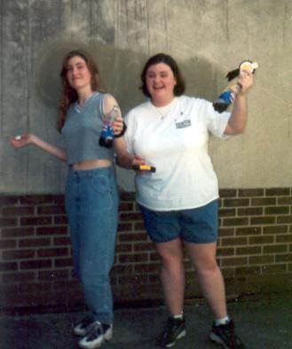 Tracy Sheets and her sister 1998