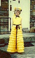 Spring Concert/Crepe paper dress 1956