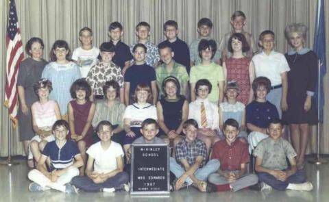 Miss Edwards 6th Grade Class 1967