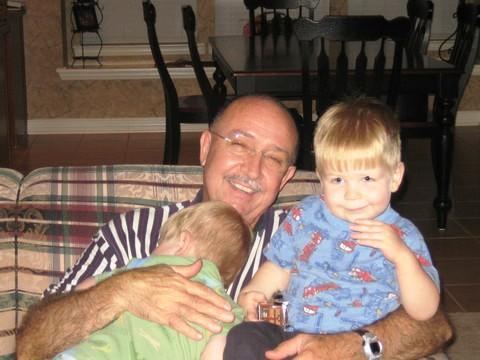 Granddad with Colby & Ethan  2  7-05