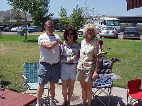 Mickey, Pam & Becky Axsom (July 2002)