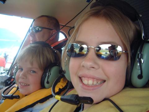 1st helicopter ride!